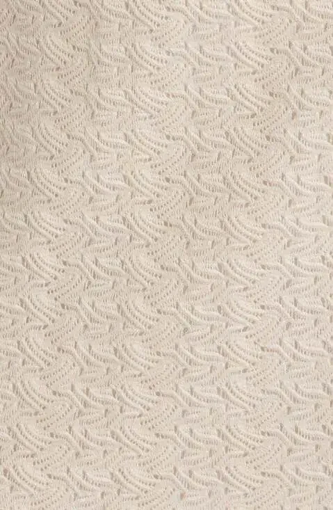Elliatt Bella Kailee midi dress Long Sleeve Textured Knit, ivory,size M